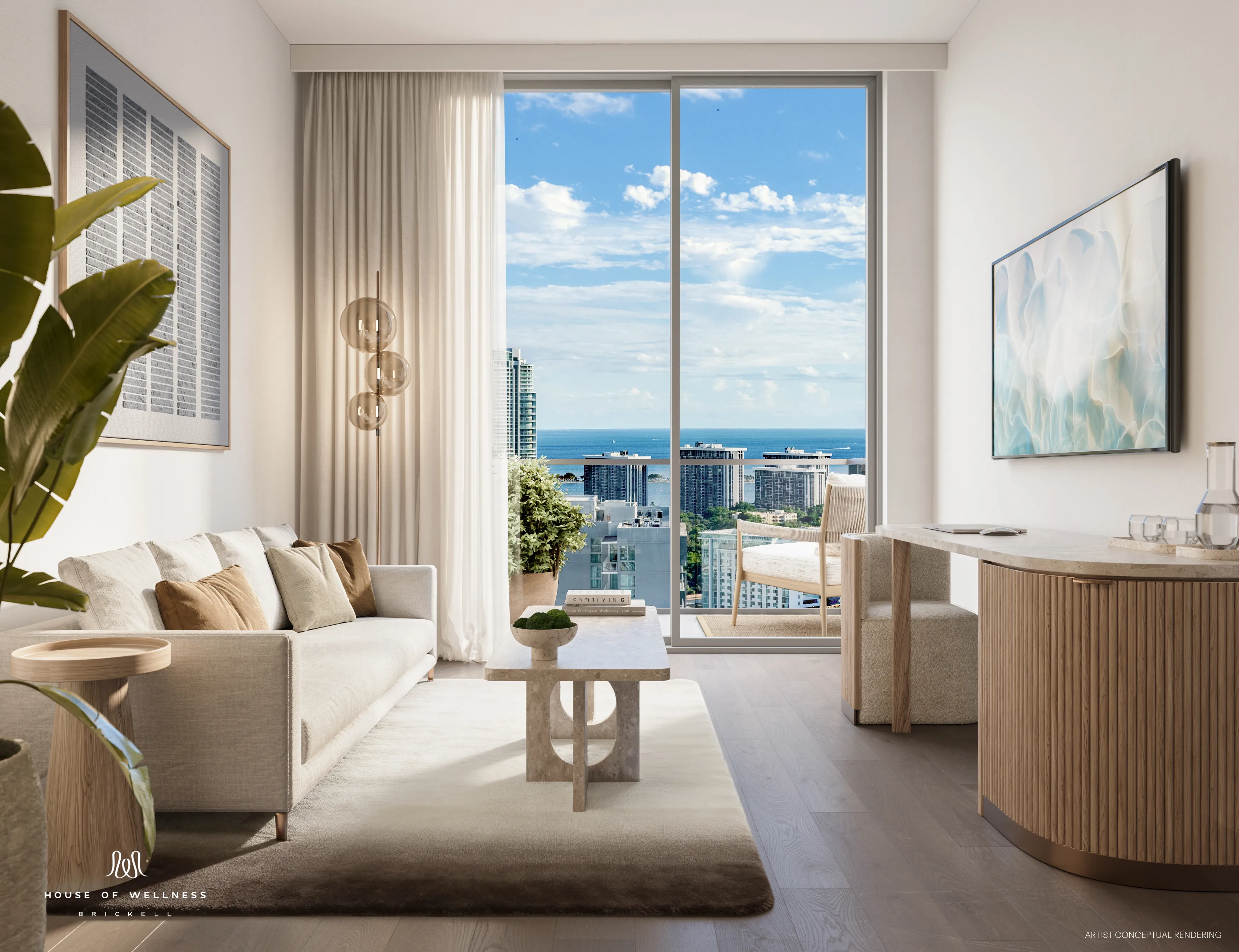 Interior view of a residence, unit type B1